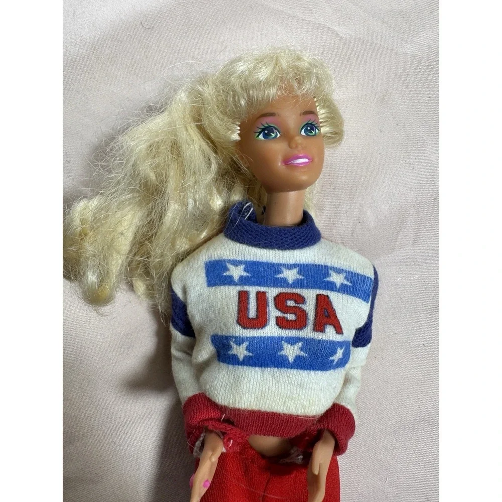 Barbie 1996 Olympic Gymnast Barbie Doll Mattel Vintage Coquette